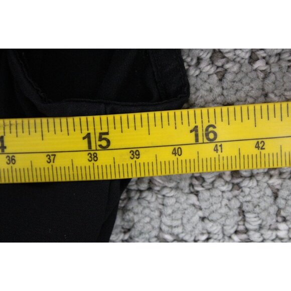 H&M Wrap Dress Womens Size 4 Black Solid Casual Sleeveless Pull On V Neck - Picture 6 of 7